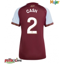 Camiseta Aston Villa Matty Cash #2 Primera Equipación para mujer 2025-26 manga corta